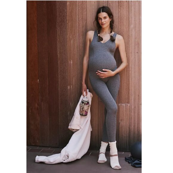 FP Movement x Hatch Never Better Maternity Onsie One Piece Black Heather XS NWT - Picture 4 of 6